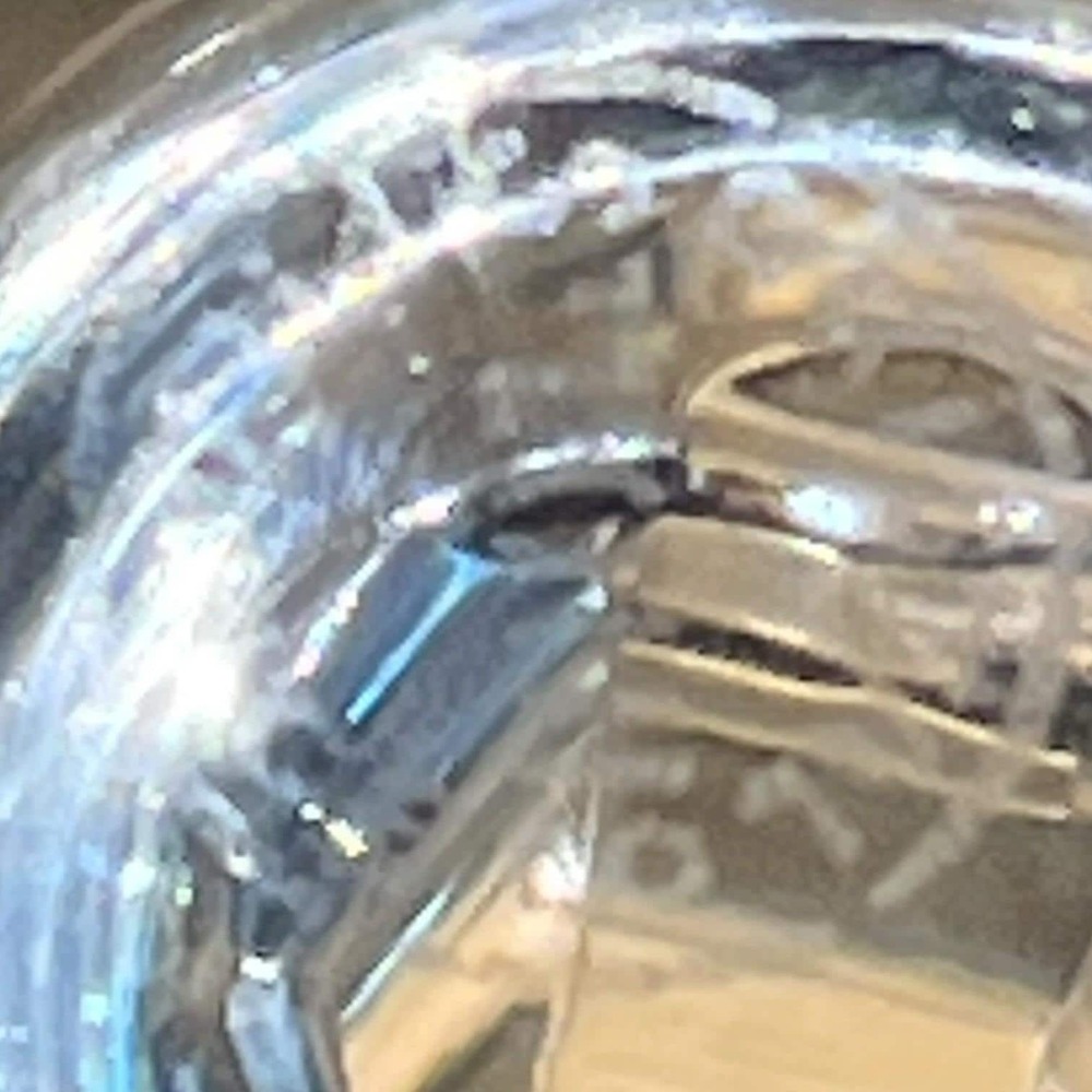 St Louis Cerdagne Claret Crystal stemware 5 1/2" Signed France Set of 4 MCM - Picture 6 of 15